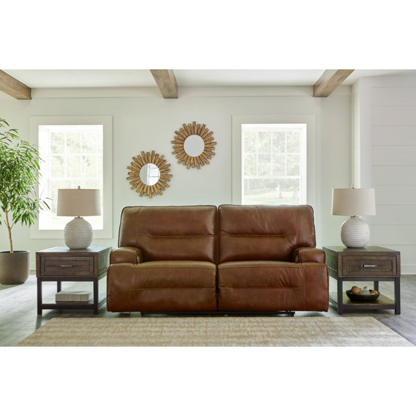 Signature Design By Ashley 83 Upholstered Power Reclining Sofa Wayfair 0986